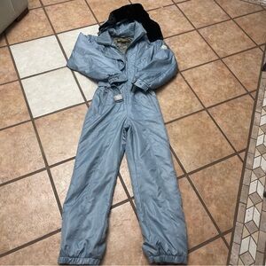 Light Blue Women's Insulated Ski Jumpsuit by